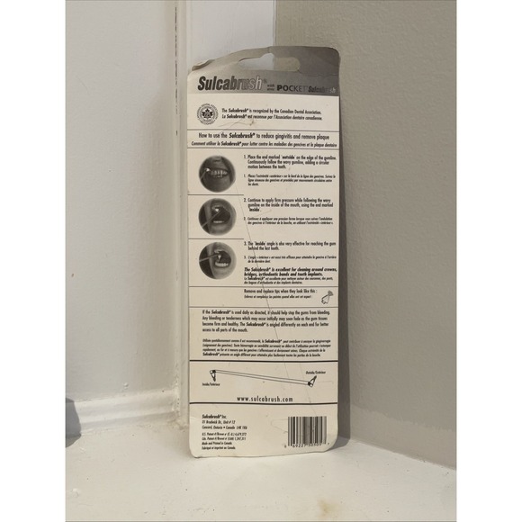 Sulcabrush Dental Plaque Remover With Bonus Pocket Sulcabrush - Picture 3 of 3